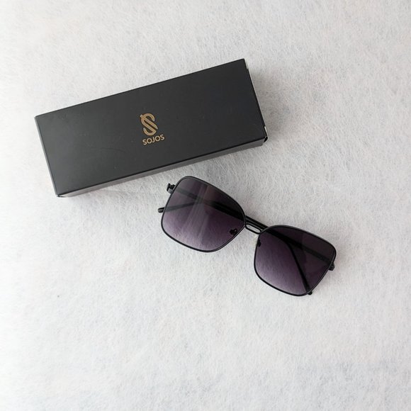 SOJOS Classic Square Oversized Sunglasses - Picture 2 of 6